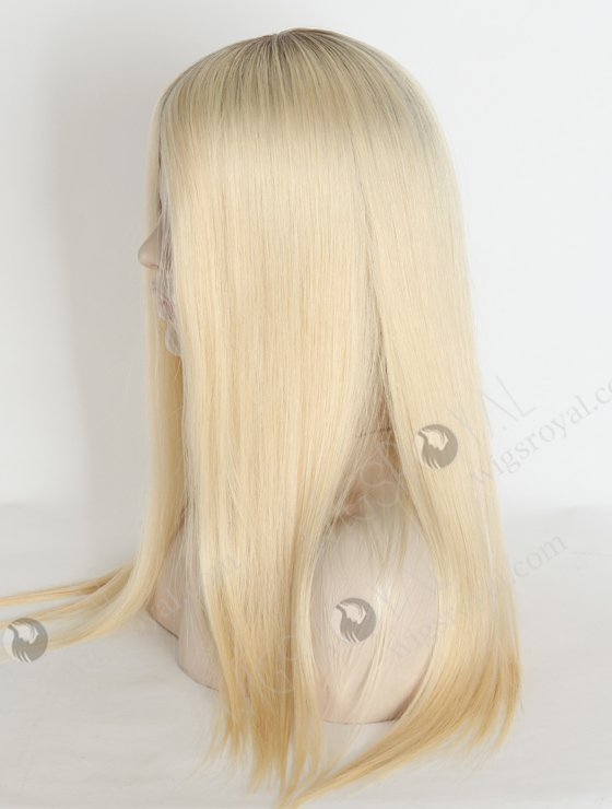 In Stock European Virgin Hair 18" Straight T9/60# Color Silk Top Glueless Wig GL-08090-18974