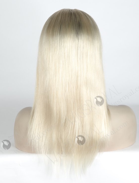 Nice Platinum Blonde Lace Front Wig with Brown Roots WR-CLF-018-19027