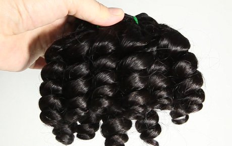 10 Inch Short Black Curly Hair Extension - (SL-12495-3)