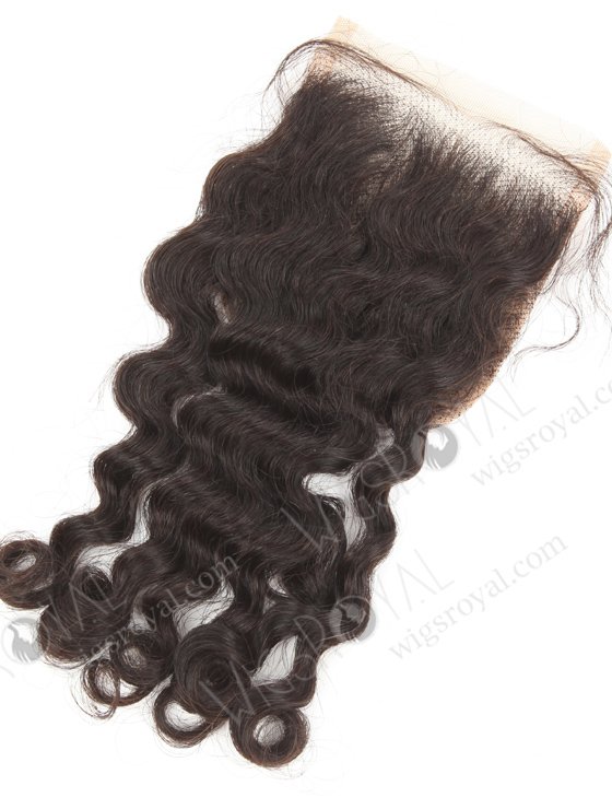 In Stock Indian Remy Hair 12" Deep Curl Natural Color Top Closure STC-402-19248