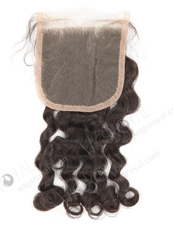 In Stock Indian Remy Hair 12" Deep Curl Natural Color Top Closure STC-402-19250