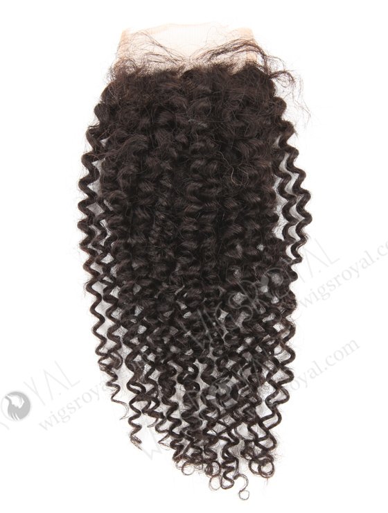 In Stock Indian Remy Hair 12" 7mm Curl Natural Color Top Closure STC-404-19263