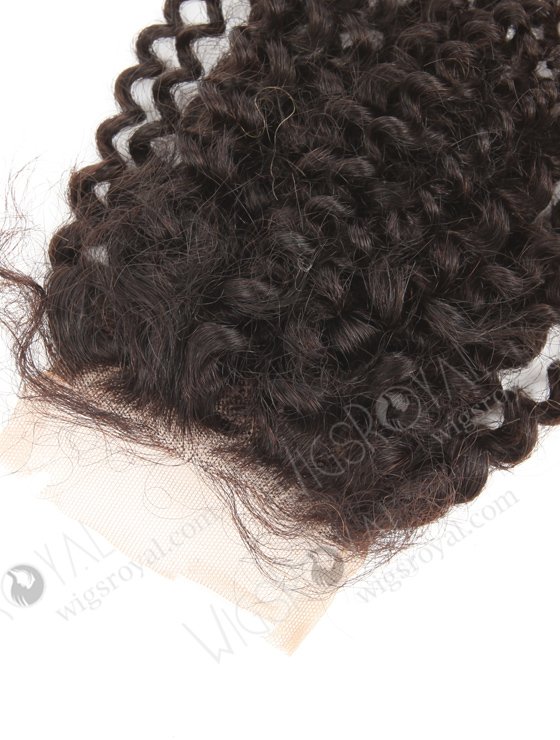 In Stock Indian Remy Hair 12" 7mm Curl Natural Color Top Closure STC-404-19264