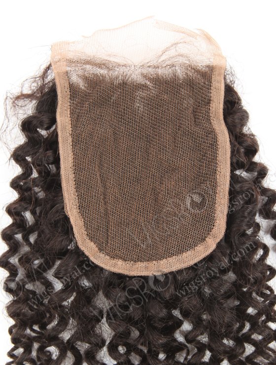 In Stock Indian Remy Hair 12" 7mm Curl Natural Color Top Closure STC-404-19266