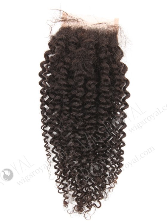 In Stock Indian Remy Hair 16" 7mm Curl Natural Color Top Closure STC-403-19255