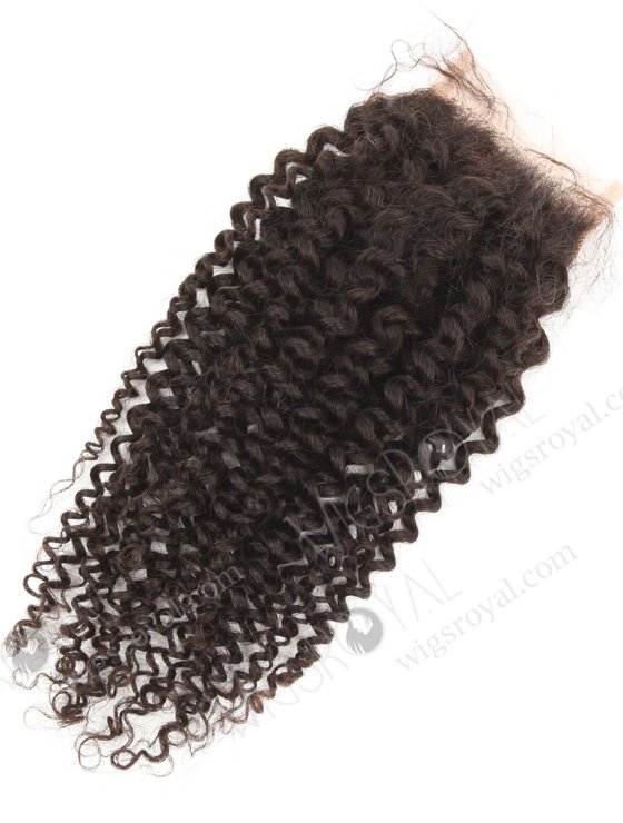 In Stock Indian Remy Hair 16" 7mm Curl Natural Color Top Closure STC-403-19256