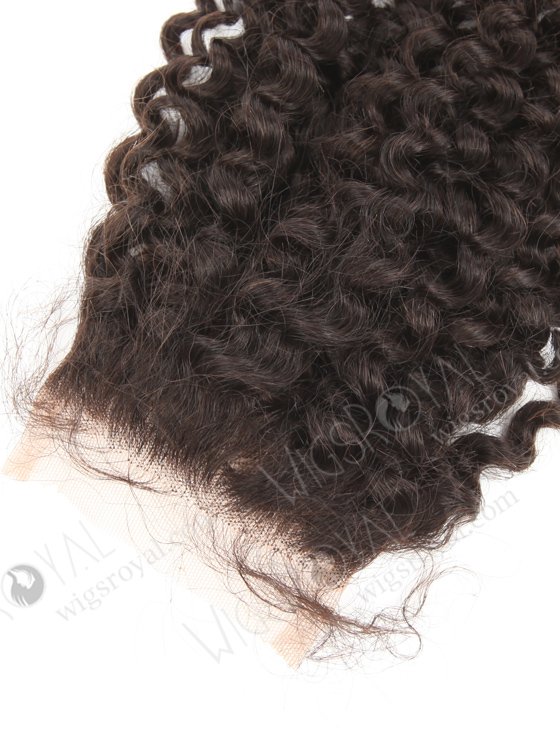 In Stock Indian Remy Hair 16" 7mm Curl Natural Color Top Closure STC-403-19259