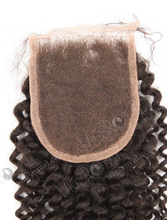 In Stock Indian Remy Hair 16" 7mm Curl Natural Color Top Closure STC-403-19257