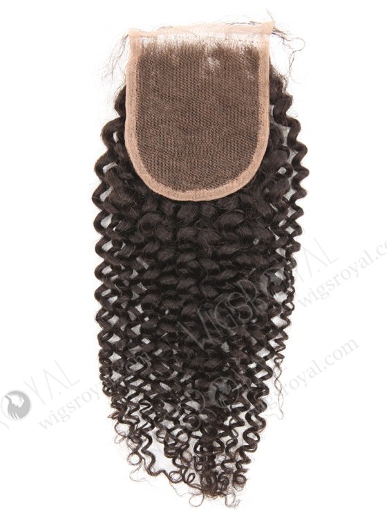 In Stock Indian Remy Hair 16" 7mm Curl Natural Color Top Closure STC-403-19258