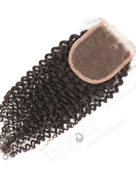 In Stock Indian Remy Hair 16" 7mm Curl Natural Color Top Closure STC-403-19260