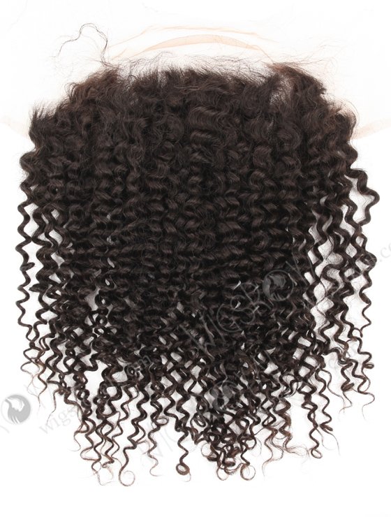 In Stock Indian Remy Hair 14" 7mm Curl Natural Color Lace Frontal SKF-110-19295