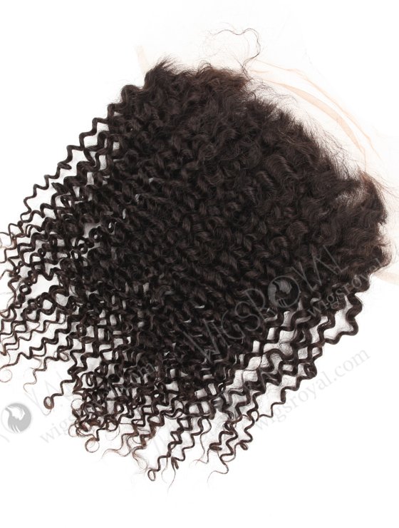In Stock Indian Remy Hair 14" 7mm Curl Natural Color Lace Frontal SKF-110-19293