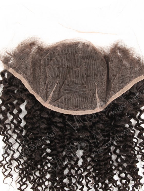 In Stock Indian Remy Hair 14" 7mm Curl Natural Color Lace Frontal SKF-110-19297