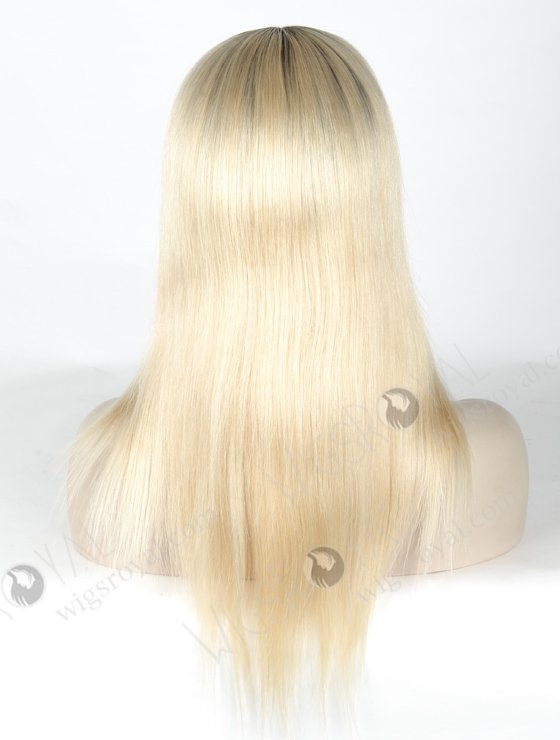 In Stock European Virgin Hair 14" Straight T9/60# Color Lace Front Silk Top Glueless Wig GLL-08034-19306