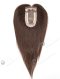 Best Short Human Hair Toppers 12 inch Dark Brown Durable and Natural Monofilament Base Topper-086