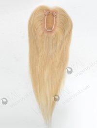 Affordable Blonde European Human Hair Small Monofilament Toppers for Women Topper-092