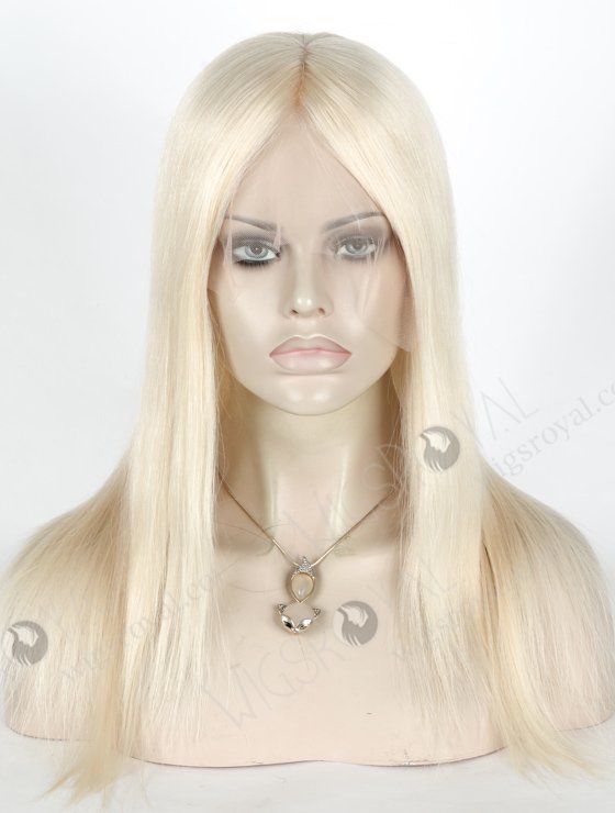 Platinum Blonde Wig Shop Hair Wigs from the Best Wig Companies | In Stock European Virgin Hair 14" Straight White Color Lace Front Silk Top Glueless Wig GLL-08037-19432