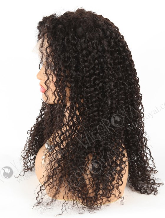 In Stock Brazilian Virgin Hair 22" Tight Curly Natural Color Lace Closure Wig CW-04009-19479