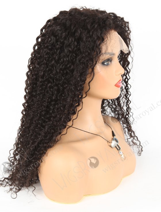 In Stock Brazilian Virgin Hair 22" Tight Curly Natural Color Lace Closure Wig CW-04009-19482