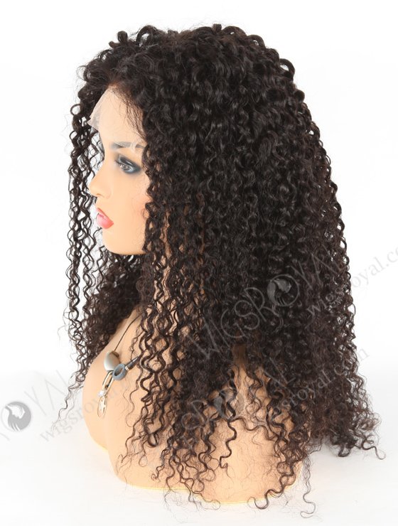 In Stock Brazilian Virgin Hair 20" Tight Curly Natural Color Lace Closure Wig CW-04008-19467