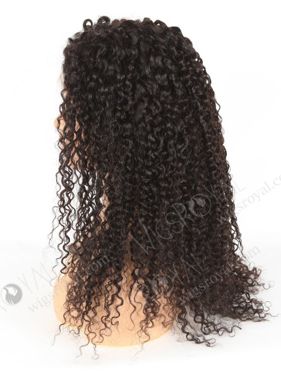 In Stock Brazilian Virgin Hair 20" Tight Curly Natural Color Lace Closure Wig CW-04008-19470