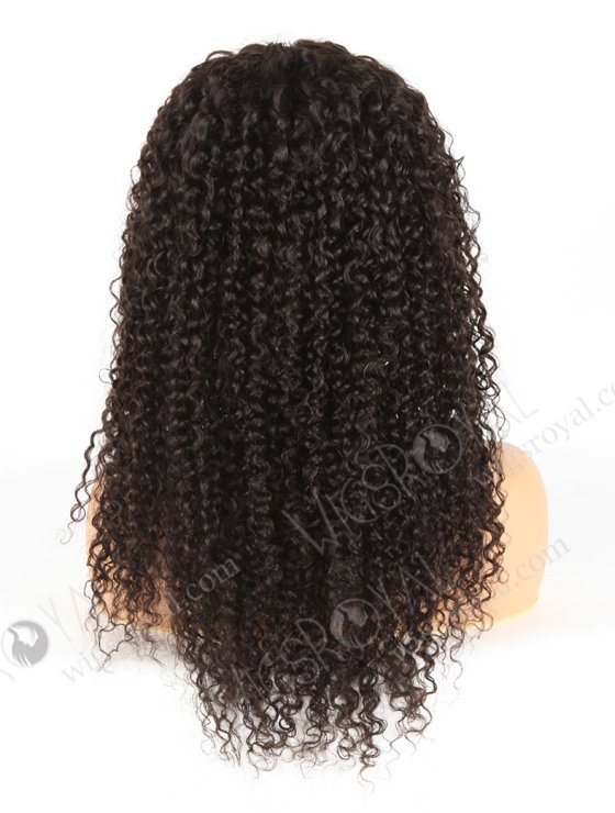 In Stock Brazilian Virgin Hair 20" Tight Curly Natural Color Lace Closure Wig CW-04008-19473