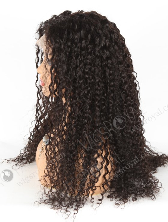 In Stock Brazilian Virgin Hair 24" Tight Curly Natural Color Lace Closure Wig CW-04010-19490