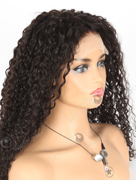 In Stock Brazilian Virgin Hair 24" Tight Curly Natural Color Lace Closure Wig CW-04010-19491