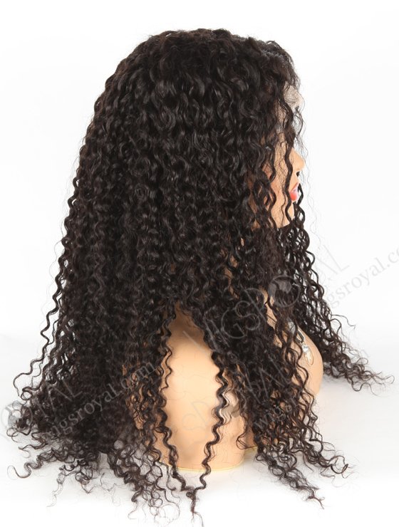 In Stock Brazilian Virgin Hair 24" Tight Curly Natural Color Lace Closure Wig CW-04010-19494