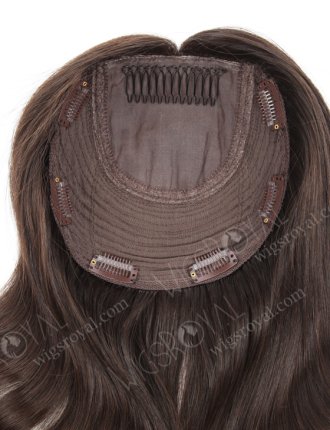 Largee Base 7x7 Volume Wavy Human Hair Topper for Thinning Crown 16 Inch Top Quality Virgin Hair Topper-076