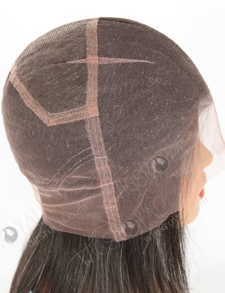 Natural Grey Color 10'' Brazilian Virgin Hair Straight Full Lace Wigs WR-LW-126