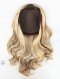 Stylish 16 Inch Blonde Wavy Hair Topper with Brown Lowlights | 8 x 8 Large Base Hair Crown Topper-032