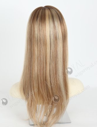 Highlight Color With Dark Root European Virgin Hair Mono Top Full Hand-Tied Wig WR-MOW-011