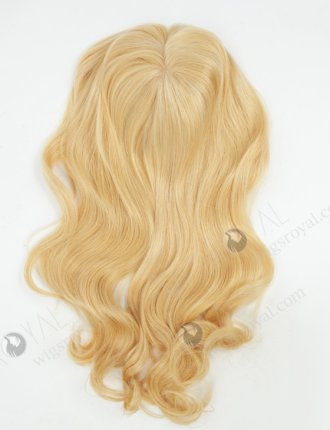 Large Base Blonde Human Hair Topper 18 Inch 7x7 coverage Add Length and Volume Instantly Topper-074