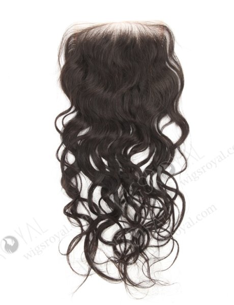 Indian Remy Hair 14" Natural Wave Natural Color HD Lace Closure WR-LC-036