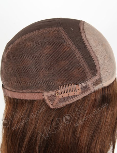 Brown Highlight Color European Virgin Silk Top Glueless Wig For Beginners WR-GL-070