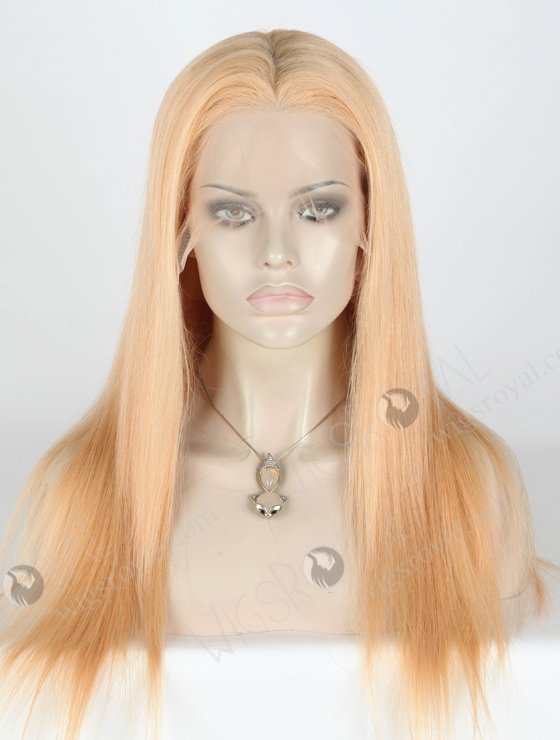 In Stock Brazilian Virgin Hair 18" Straight Color 16/24# Evenly Blended Lace Front Wig MLF-04028-19984