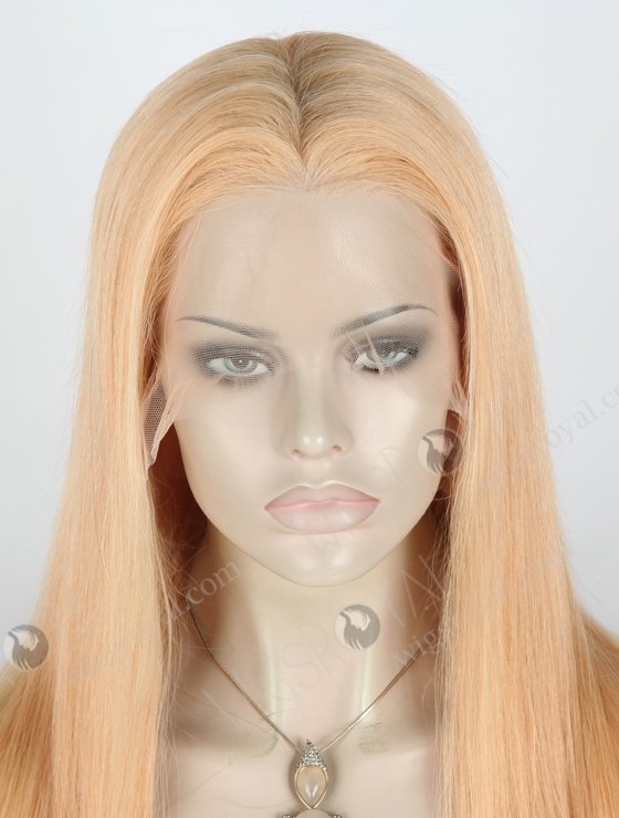In Stock Brazilian Virgin Hair 18" Straight Color 16/24# Evenly Blended Lace Front Wig MLF-04028-19983