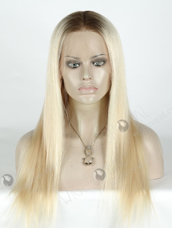 In Stock Brazilian Virgin Hair 18" Straight Color T9/60# Lace Front Wig MLF-04030-20002