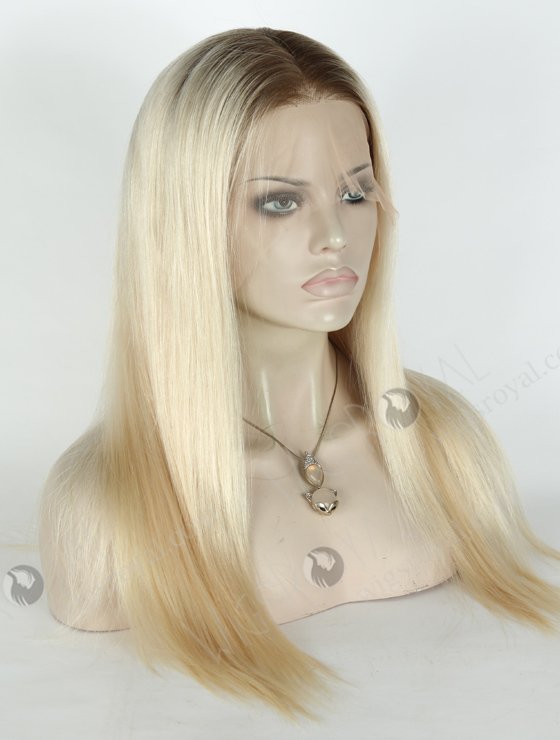 In Stock Brazilian Virgin Hair 18" Straight Color T9/60# Lace Front Wig MLF-04030-20006