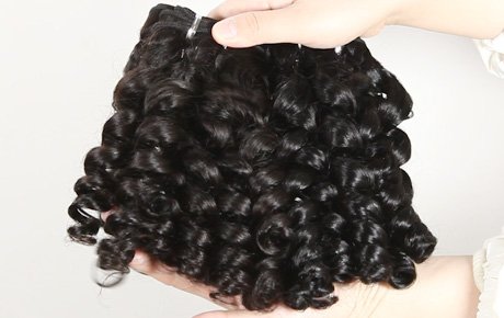 Black Curly Afro Hair - (SM-733-0204)