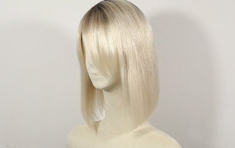 Blonde Ombre Bob Wig With Bangs - (TS-11640)