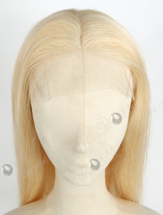 In Stock Indian Remy Hair 16" Straight 613# Color 5"×5" HD Lace Closure Wig CW-01030-20041