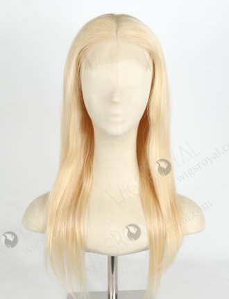 In Stock Indian Remy Hair 16" Straight 613# Color 5"×5" HD Lace Closure Wig CW-01030