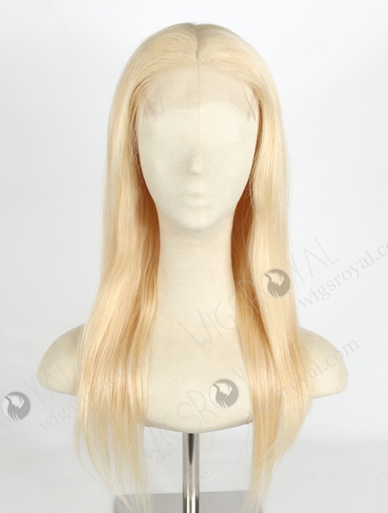In Stock Indian Remy Hair 16" Straight 613# Color 5"×5" HD Lace Closure Wig CW-01030-20042