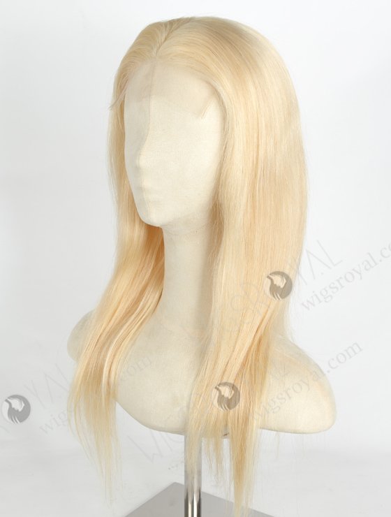 In Stock Indian Remy Hair 16" Straight 613# Color 5"×5" HD Lace Closure Wig CW-01030-20043