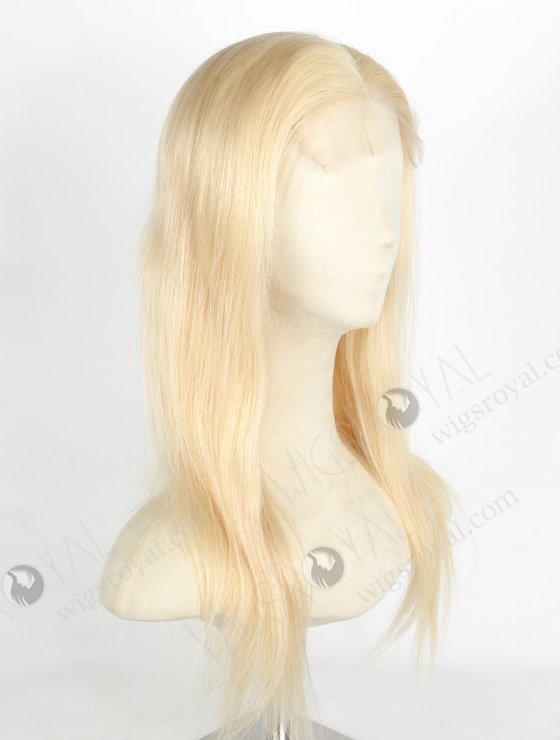In Stock Indian Remy Hair 16" Straight 613# Color 5"×5" HD Lace Closure Wig CW-01030-20045