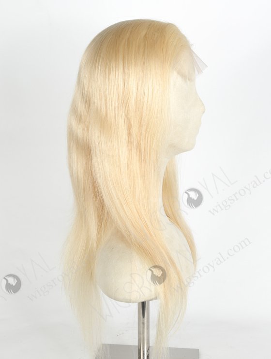 In Stock Indian Remy Hair 16" Straight 613# Color 5"×5" HD Lace Closure Wig CW-01030-20046