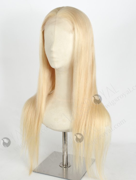 In Stock Indian Remy Hair 20" Straight 613# Color 5"×5" HD Lace Closure Wig CW-01032-20068