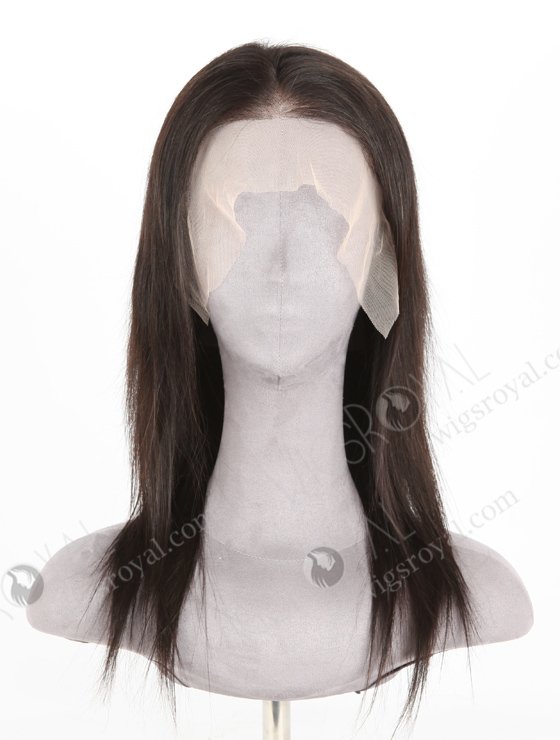 In Stock Indian Remy Hair 14" Straight Natural Color Lace Front Wig LLF-01009-20156